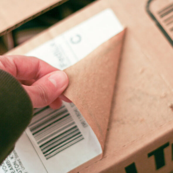shipping label